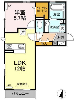 ディアコート城東の間取り