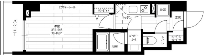 【間取り】 | ステージファースト浅草桜橋 | 間取り