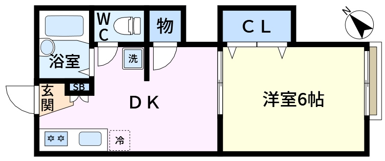 コーポシラキの間取り