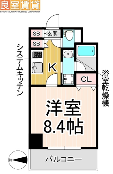 【間取り】 | グランルージュ栄 Ⅱ