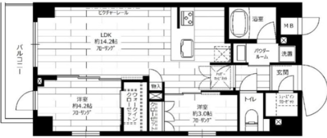 【間取り】 | ステージファースト両国Ⅱアジールコート | 間取り