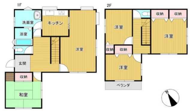 高崎市上豊岡町　中古住宅の間取り|4LDK