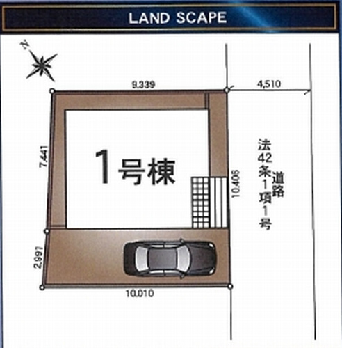 【仲介手数料０円】相模原市緑区上九沢第25　新築一戸建ての区画図|相模原市緑区上九沢第25　新築一戸建て