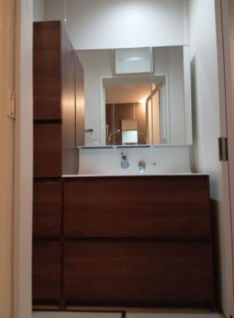 江東区石島貸家の独立洗面台|独立洗面化粧台が付いています