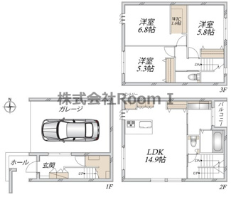 【間取り】 | ＨＥＢＥＬ　白空堀