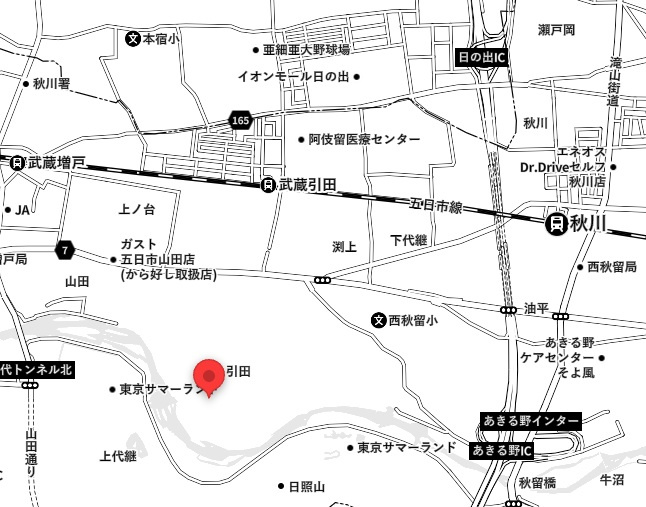 あきる野引田2期B号棟￤19.25帖の広々LDK♪太陽光発電搭載の長期優良住宅の地図