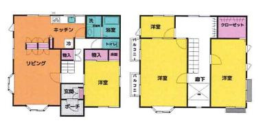 久喜市菖蒲町台　中古一戸建ての間取り|約184坪の敷地にガーデニングや家庭菜園も楽しめる広々お庭付き♪