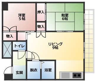 【間取り】 | 栄光マンションハーモニー