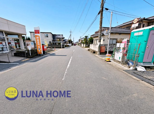 つくば市北条第3　新築戸建　1号棟の前面道路含む現地写真|本日ご見学希望の方は、「029-828-4413」までお電話、もしくは「見学予約する」ボタンからお問い合わせください♪