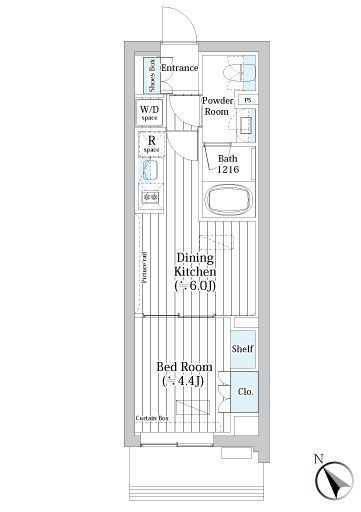 ライオンズフォーシア築地ステーションの間取り