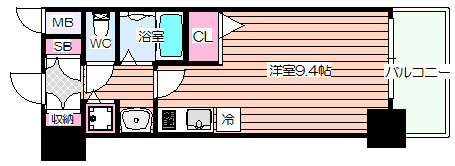 【間取り】 | クリスタルグランツ北堀江