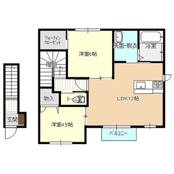 ベルメゾン館向の間取り