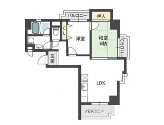 【間取り】 | ルーエーベル常光寺壱番館