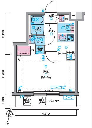 ジェノヴィア久地の間取り