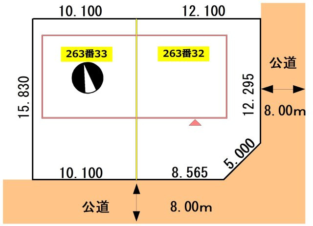 【区画図】 | 春採7丁目263-32.33売家