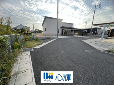 【前面道路含む現地写真】 | 心輝タウン草江／土地・96坪（7号地） | 現地(2025年10月19日撮影）