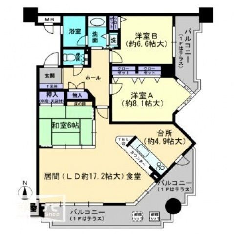 アーサー春日パラシオの間取り