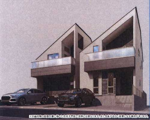藤沢市弥勒寺416②　新築戸建全2棟　No.1の外観パース