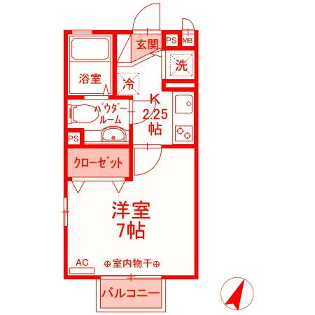 藤沢市辻堂元町４丁目のアパートの間取り