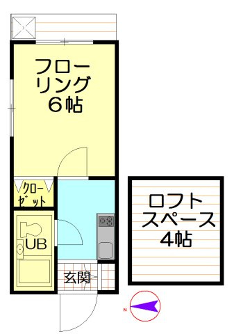 フラワーカースルＡの間取り