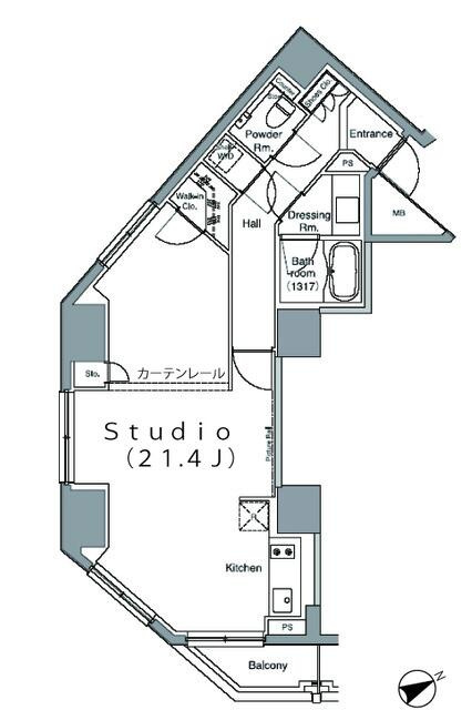 パークハビオ麻布台(パークハビオアザブダイ)の間取り