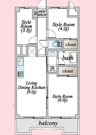 フォルトゥーナ新都心の間取り