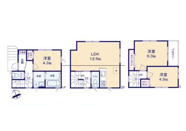 川口市芝西の間取り