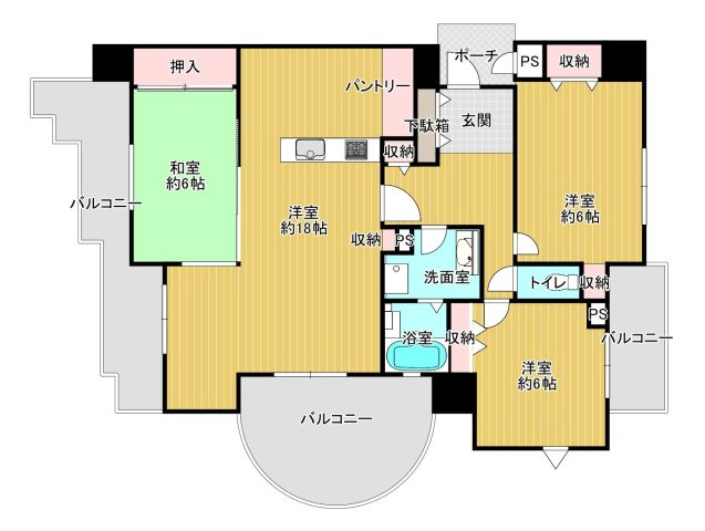【間取り】 | サンパーク嵐山☆仲介手数料無料☆