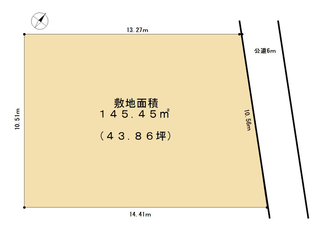 高野台南5丁目売地の土地図