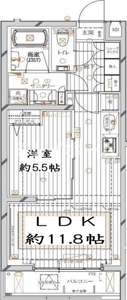 レガリス馬込パークサイドの間取り