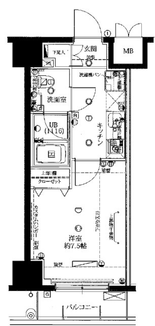 ライジングプレイス浅草五番館(ライジングプレイスアサクサゴバンカン)の間取り