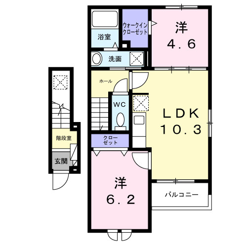 フラン　カーサの間取り