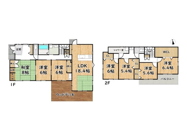 姫路市梅ケ枝町/中古戸建の間取り