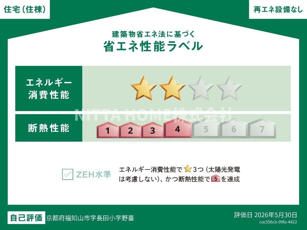 （仮）長田新築アパートの省エネ性能ラベル