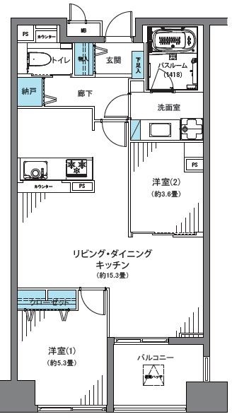 ベラカーサ秋葉原の間取り