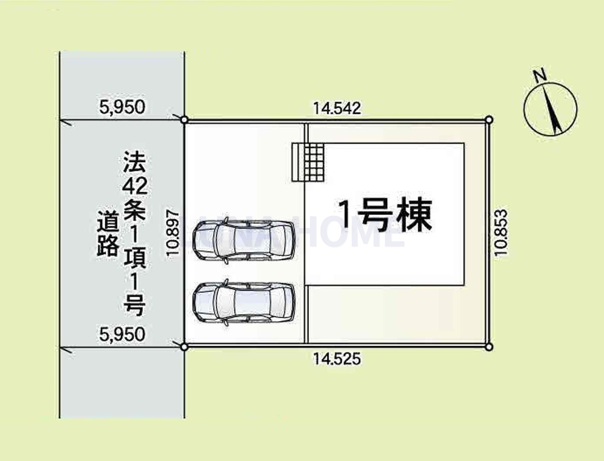 牛久市上柏田第9　新築戸建の区画図|住宅ローンについてご不安な方もお任せください♪経験豊富なスタッフが丁寧にサポートいたします！