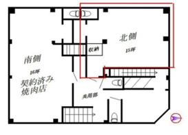 山喜登会館（北側店舗）の間取り