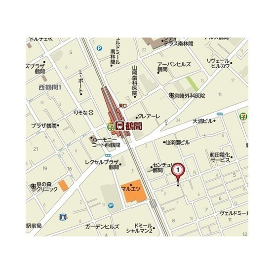 【地図】 | プラージュ鶴間(プラージュツルマ)