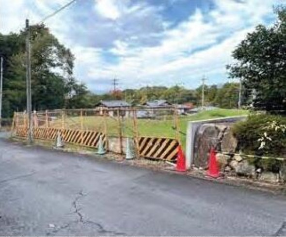 修学院檜峠町　新築戸建用土地の前面道路含む現地写真