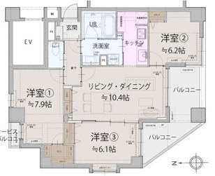 マイキャッスル田端さくら通りの間取り