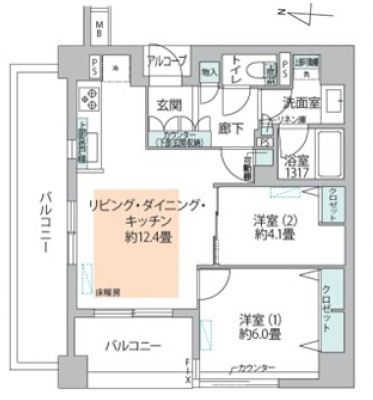 スターロワイヤル森下の間取り