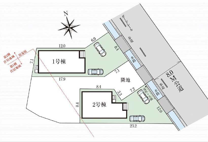 名古屋市緑区大高町字常世島新築戸建の区画図|キャンペーン対象物件です♪詳細は弊社ホームページもしくはスタッフまでお気軽にお問合せ下さいませ♪ お役に立てる自信があります♪