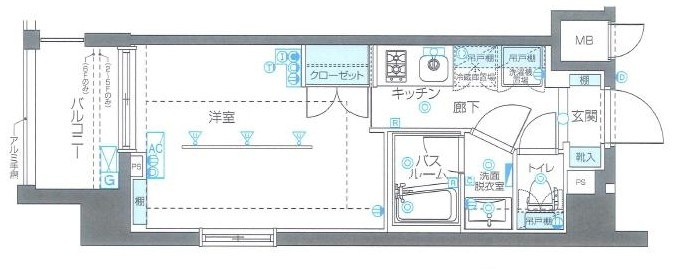 ZOOM品川南 の間取り|間取りです。