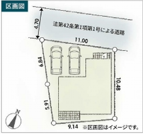 【仲介手数料０円】愛川町第7中津　新築一戸建ての区画図|愛川町第7中津　新築一戸建て