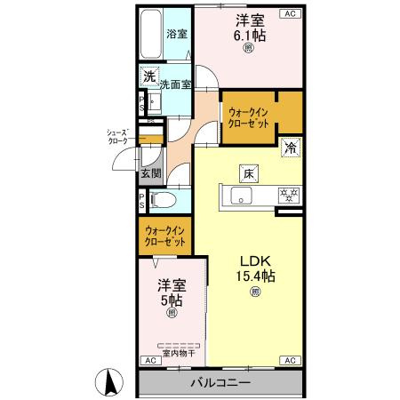【間取り】 | パサログランデ賑町