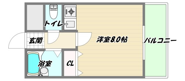 大阪市淀川区木川東３丁目の賃貸マンションの間取り