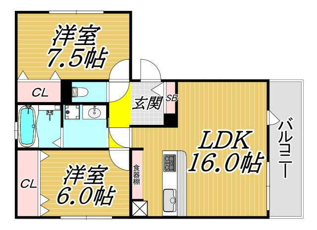 Leoハイムの間取り