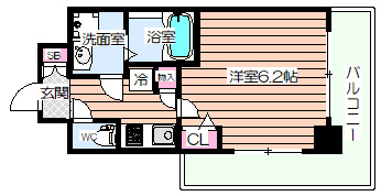 【間取り】 | エスリード弁天町南