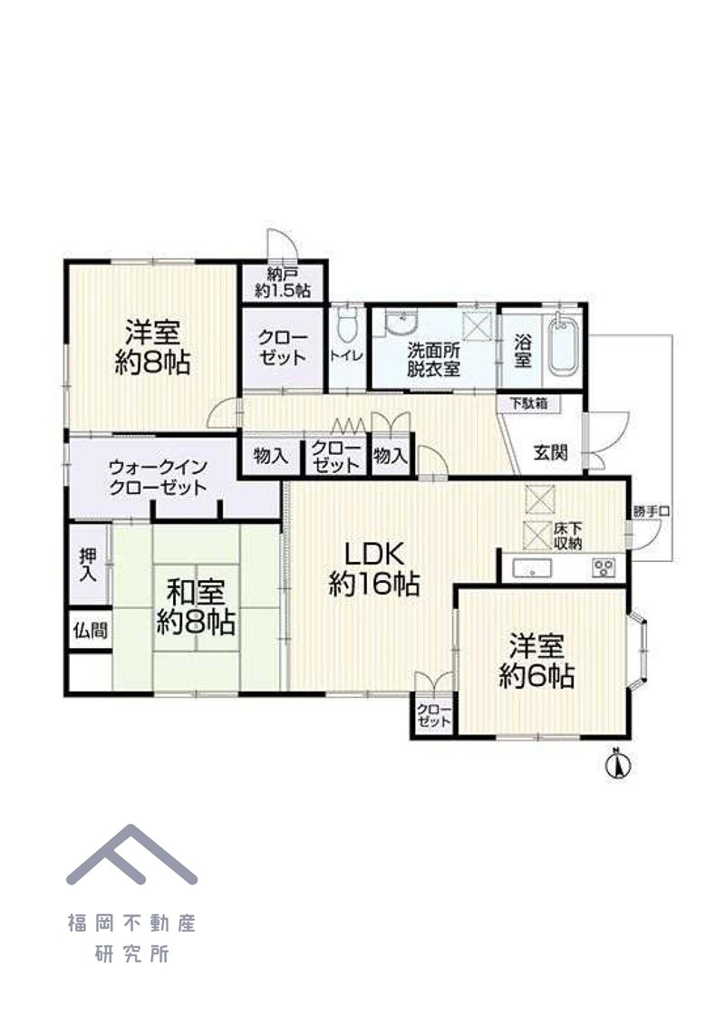 福岡市南区中尾１丁目戸建ての間取り