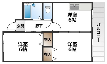 【間取り】 | セントラルコート南桜塚